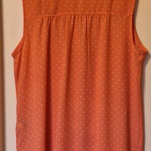 Apt. 9 Women's Polka Dot Sleeveless Blouse - Orange